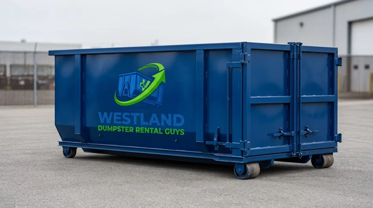 15 yard roll-off dumpster in Westland