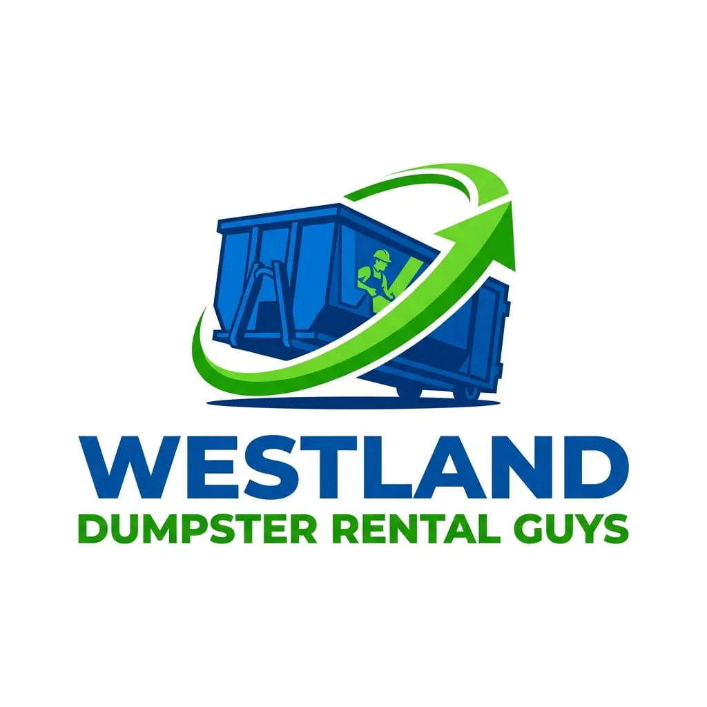 Roll-off dumpster set down quickly on an Westland property